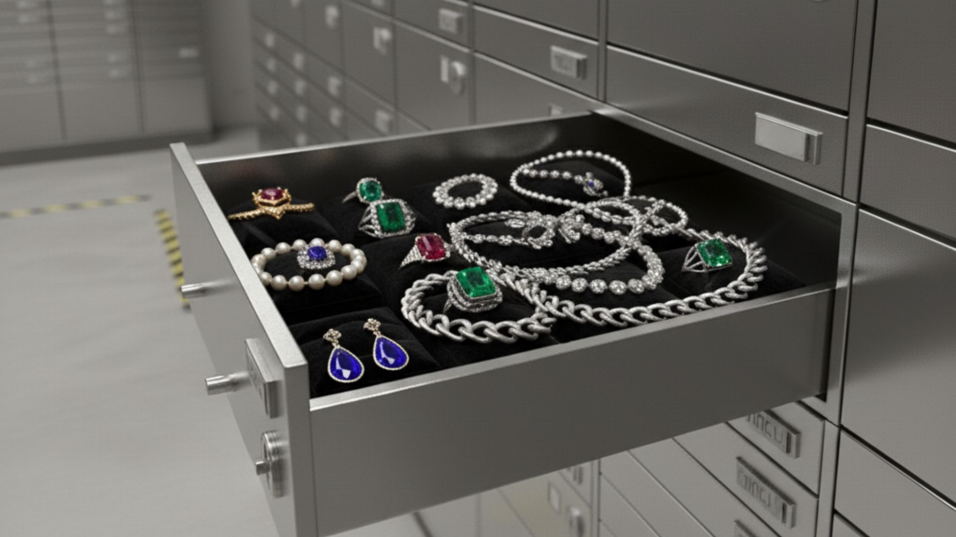 אחסון תכשיטים בכספת מחוץ לבית