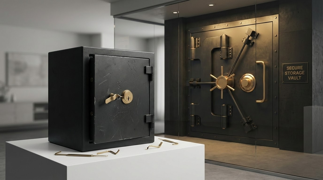 טעות נפוצה להסתמך על כספת ביתית בלבד