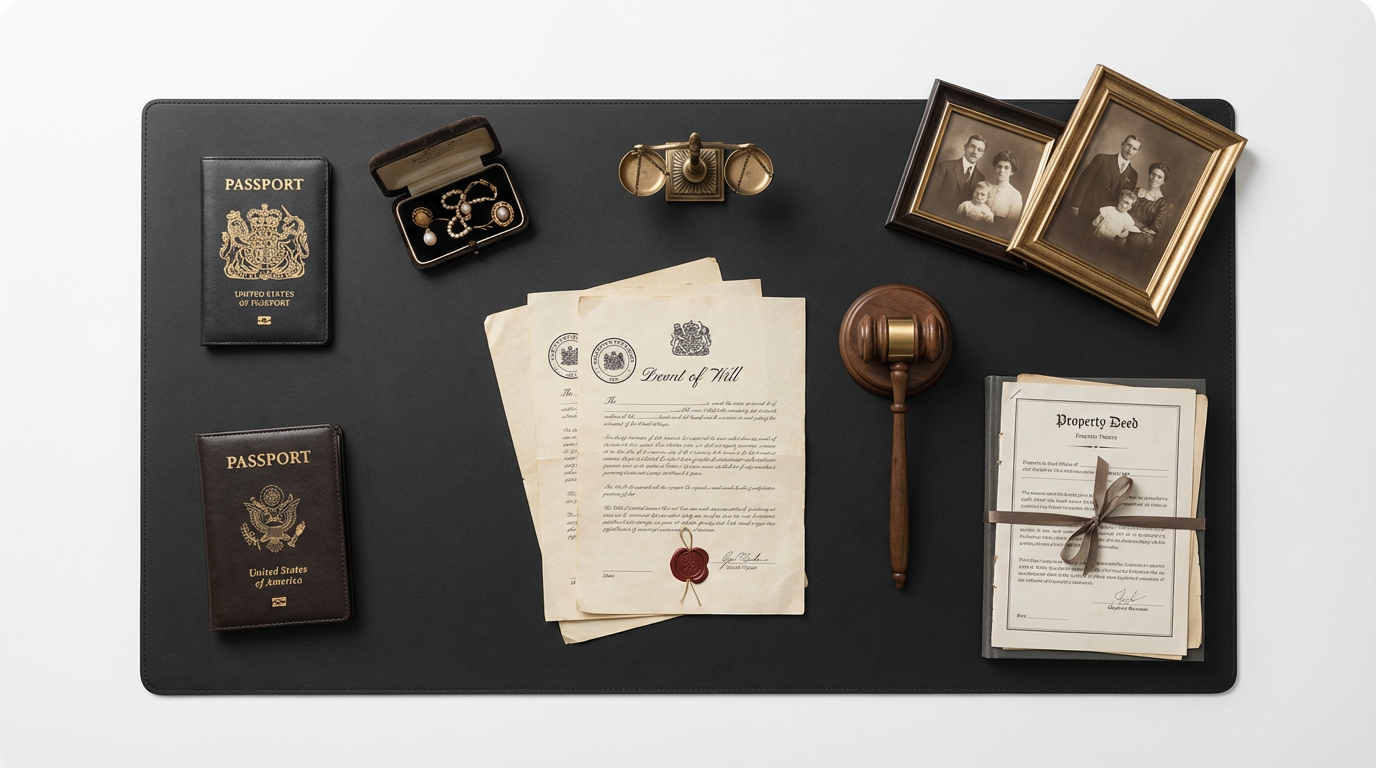 מסמכים ופריטים מומלצים לאחסון בכספת חיצונית