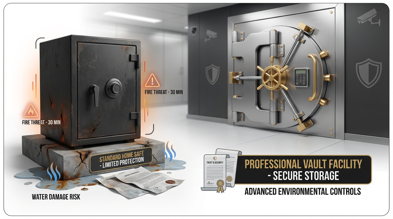 מדוע כספת ביתית אינה מספיקה להגנה מלאה