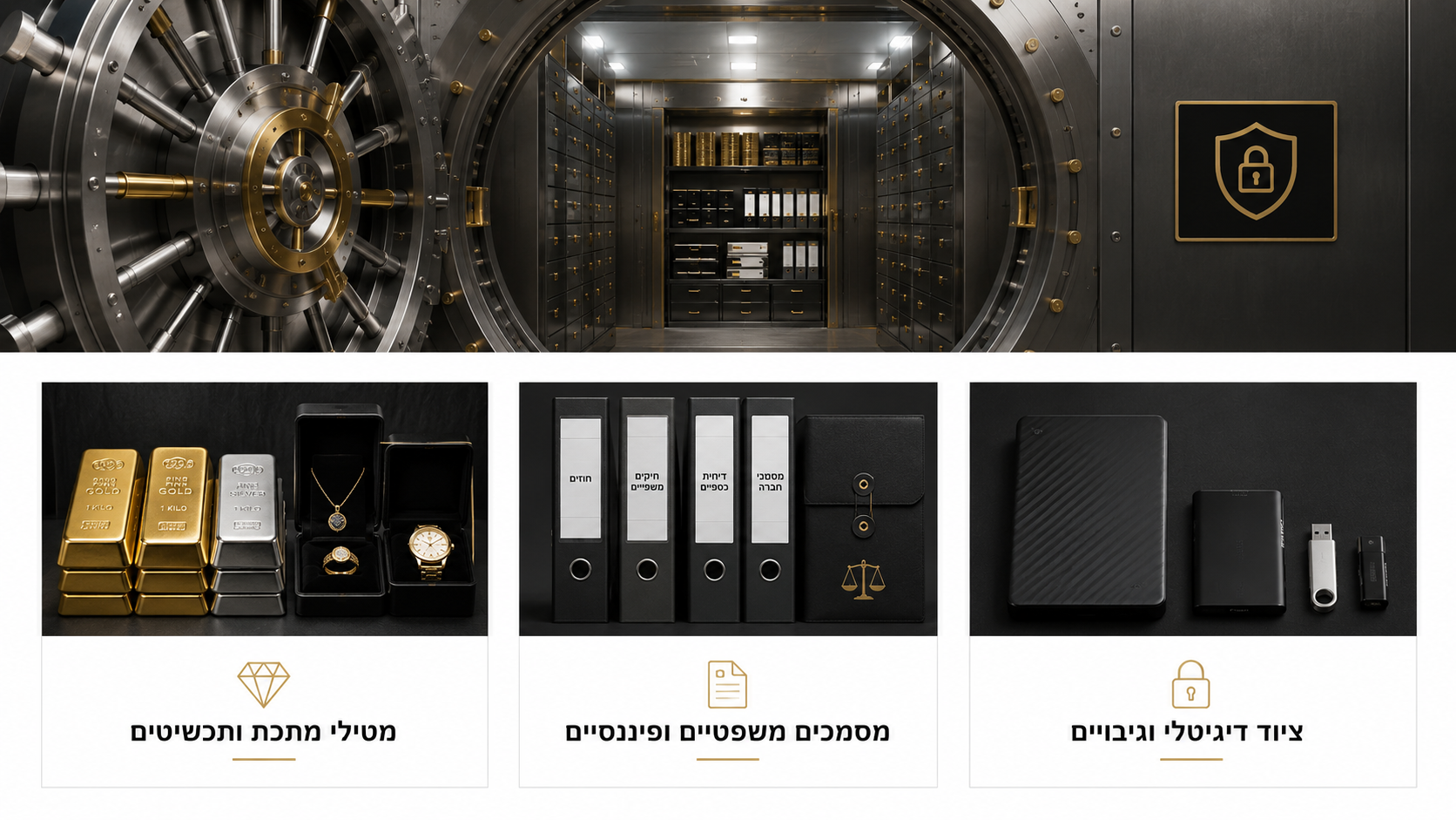 כספת E גדולה להשכרה במתחם פורט נוקס